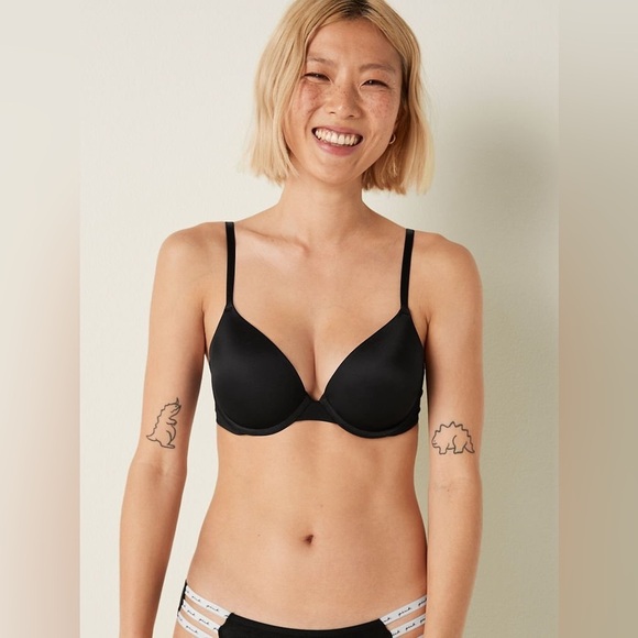 PINK Victoria's Secret Other - PINK Victoria’s Secret WEAR EVERYWHERE PUSH-UP BRA Black Size 34A
